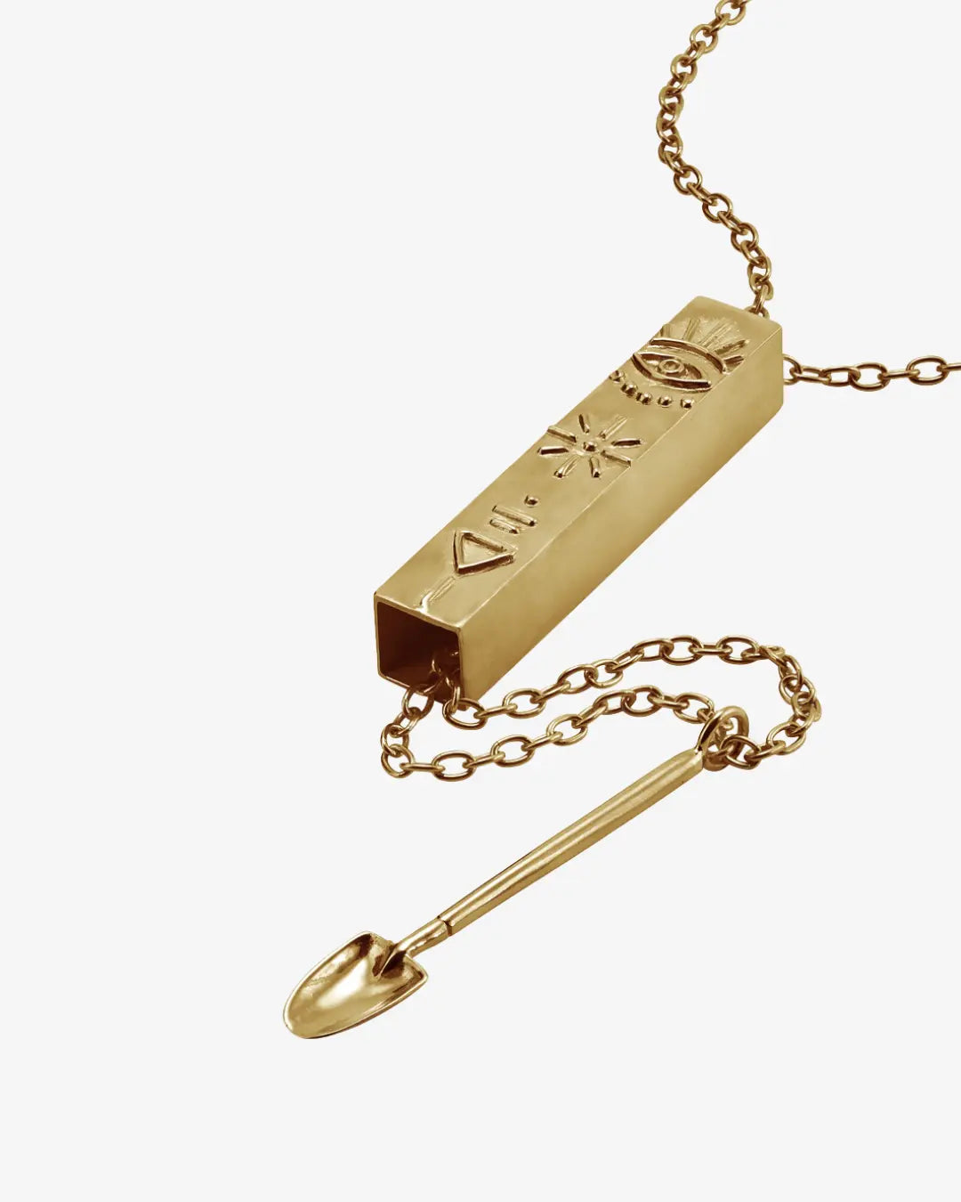 Eye Shovel Necklace - Brass AUMI