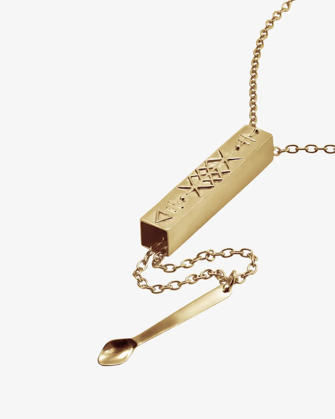 Symbol Spoon Necklace - Brass AUMI