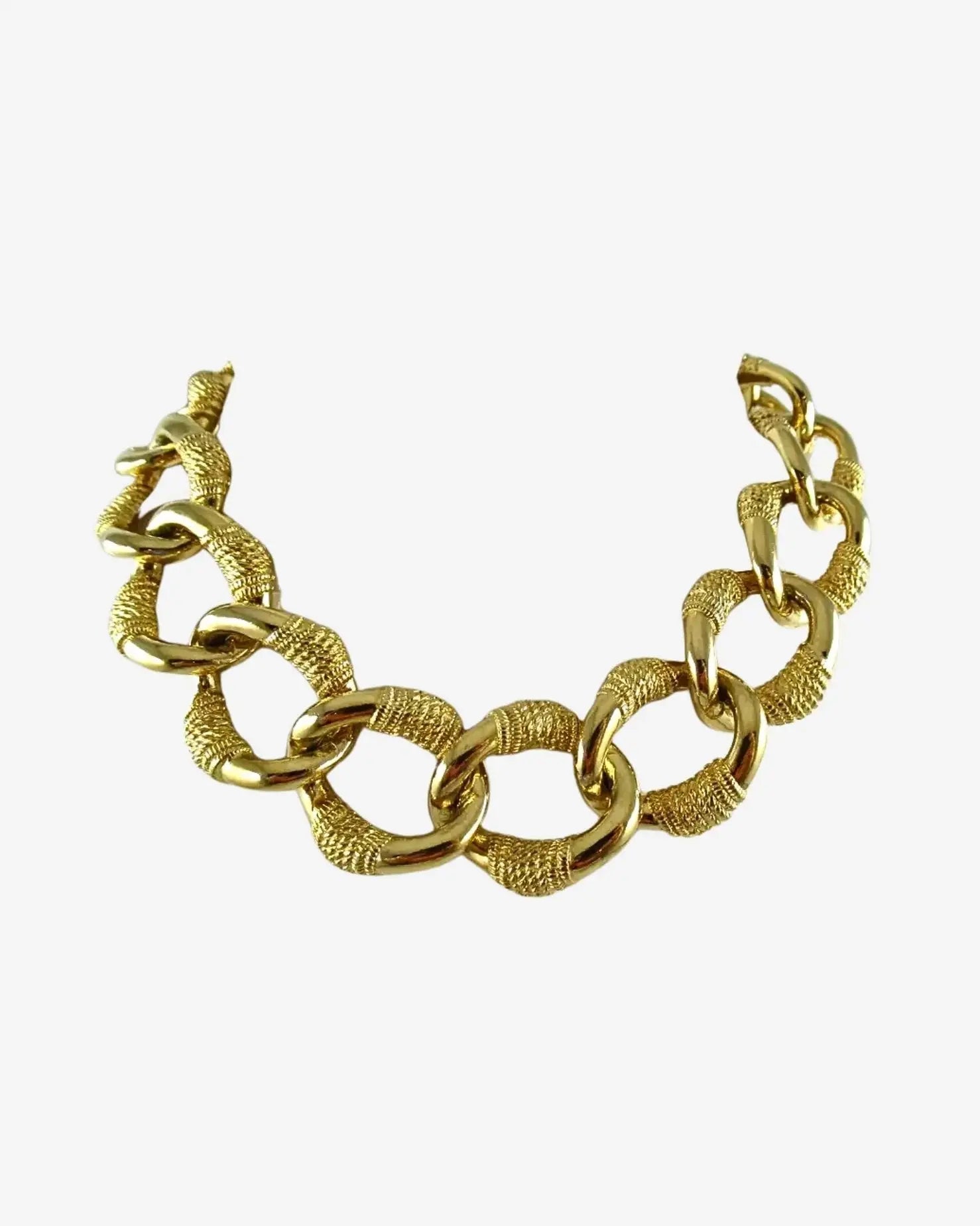 Vintage Gold Link Necklace AUMI