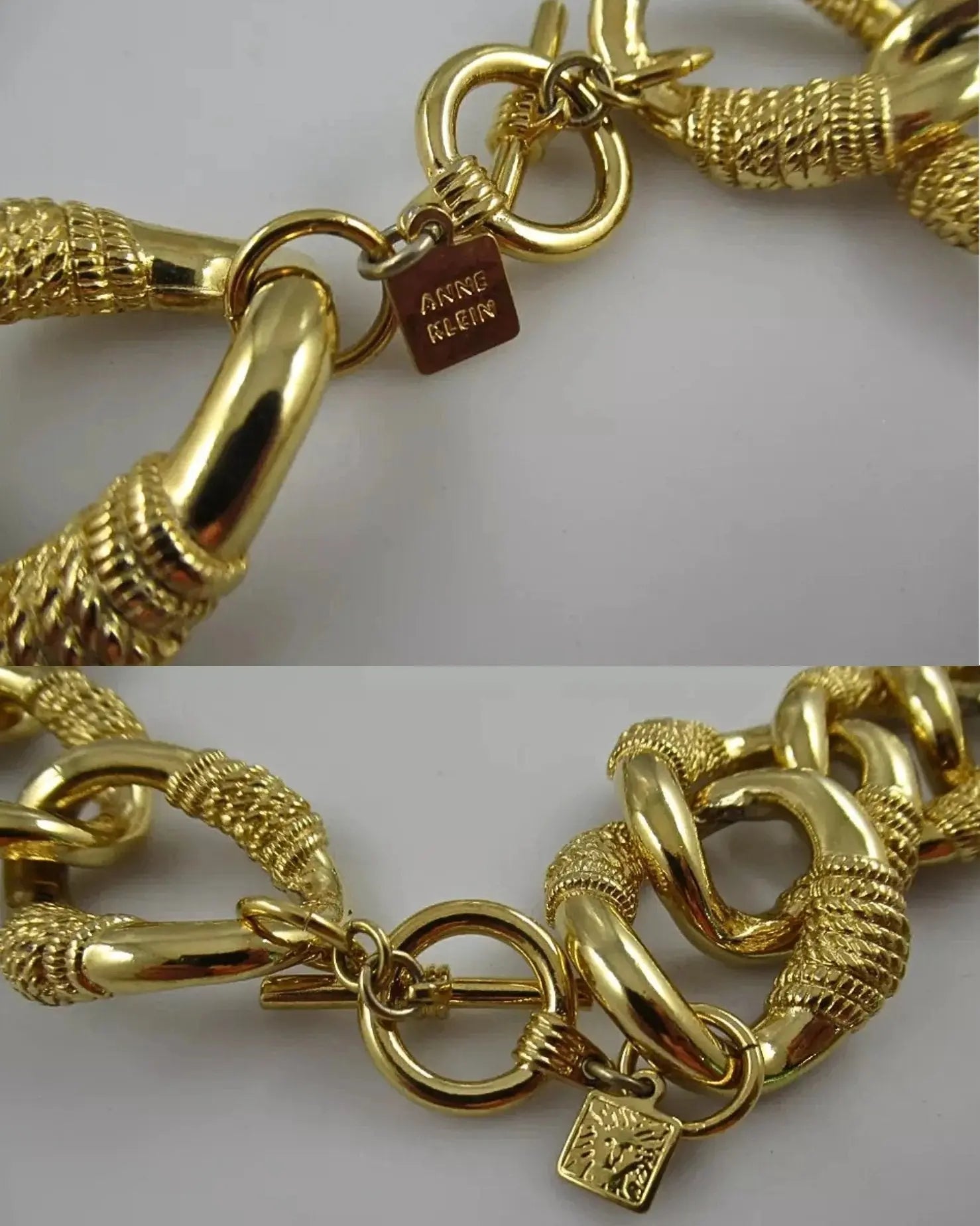 Vintage Gold Link Necklace AUMI