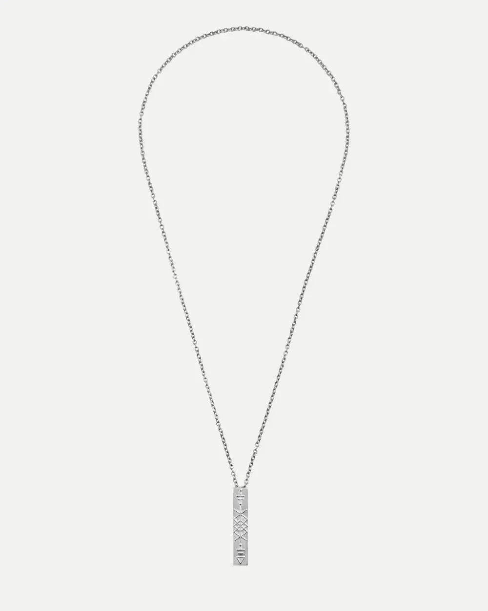 Symbol Arrow Necklace - Silver AUMI