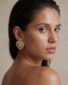 Vintage Escada Heart Earrings AUMI